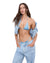 WOMENS  STRINGS ATTACHED BIKINI DENIM REGULAR BIKINI