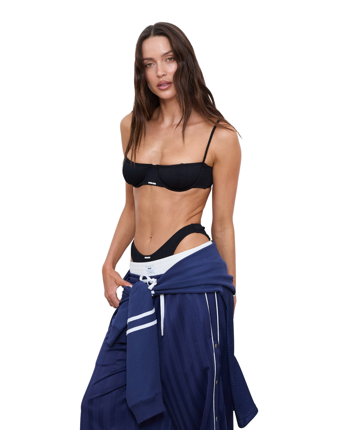 OFF-DUTY BIKINI BLACK RIB