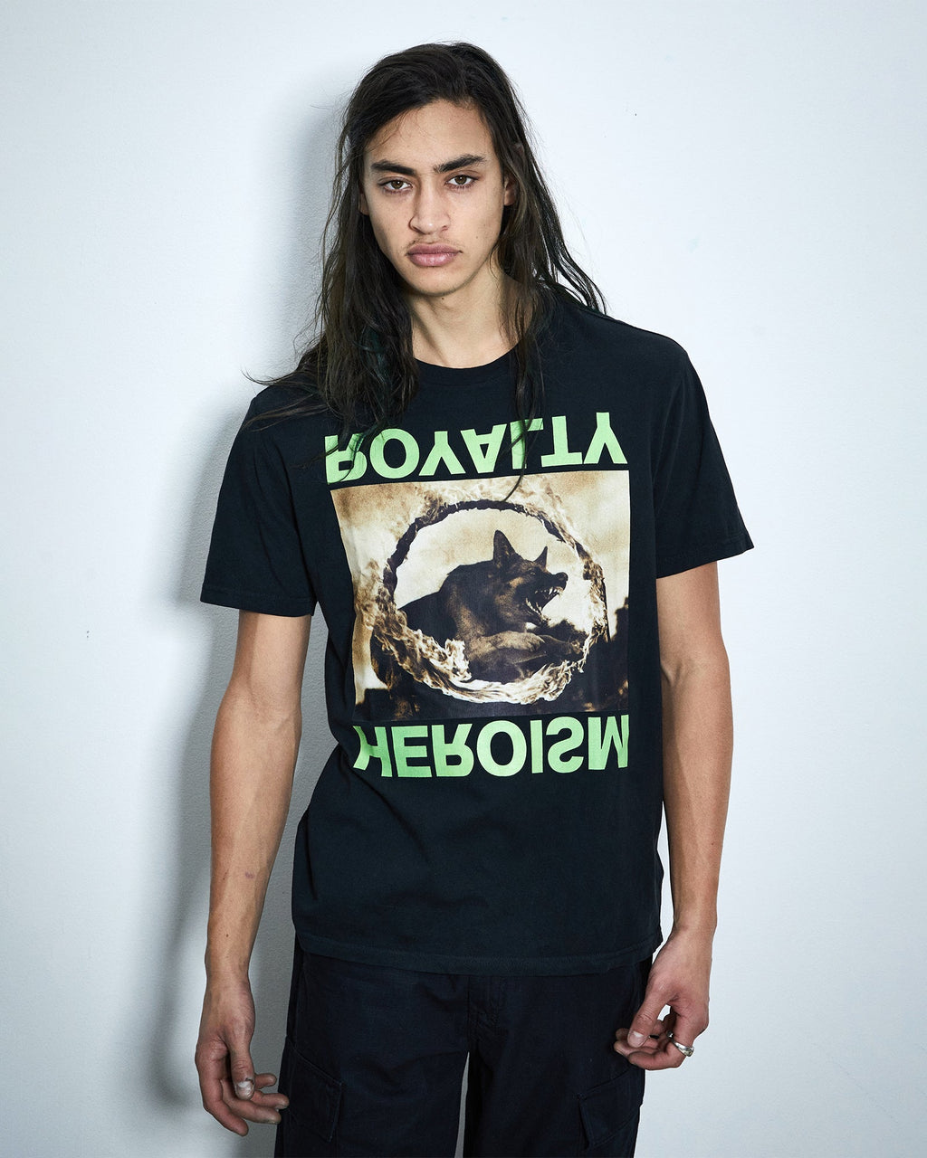 Mens Shephard Kash Ss Tee Jet Black Regular Tees - Black