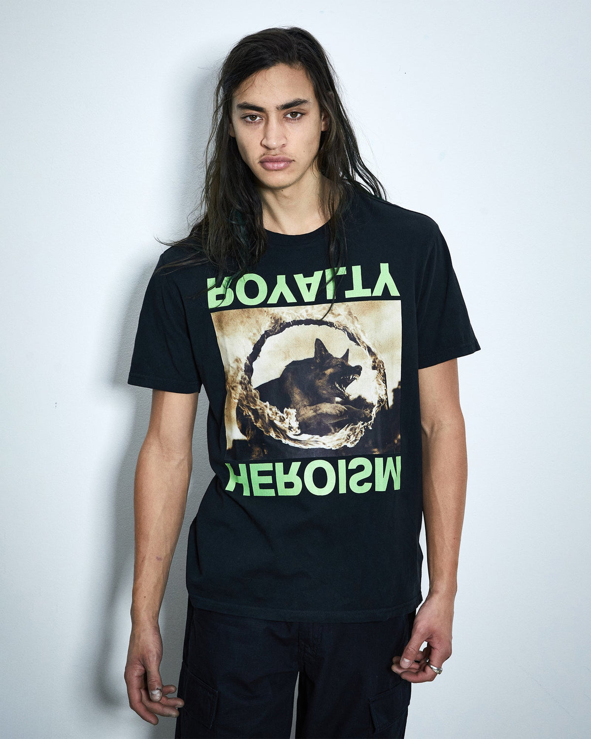 Mens Shephard Kash Ss Tee Jet Black Regular Tees - Black
