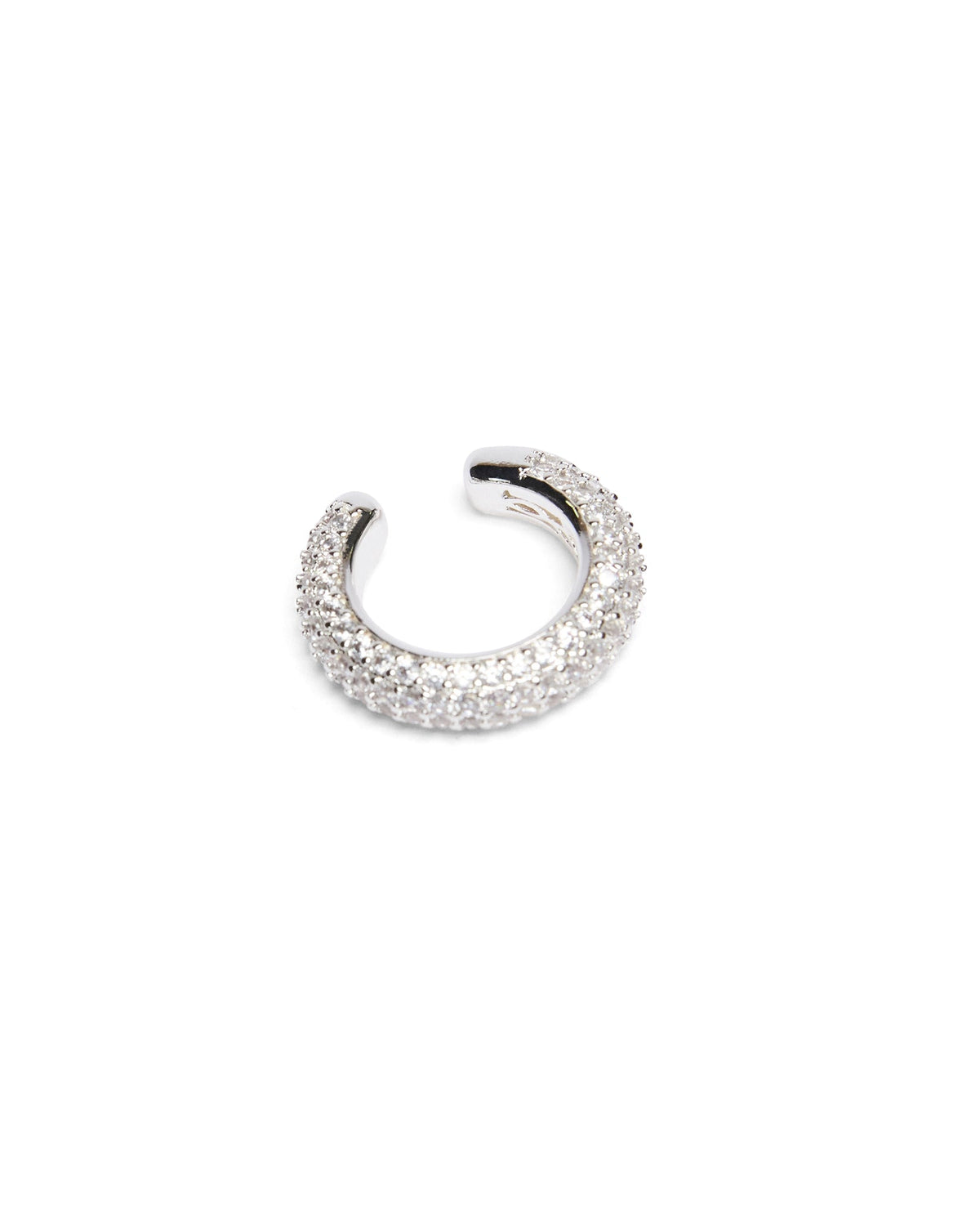 KRYSTAL RIPPLE EAR CUFF SILVER JEWELLERY