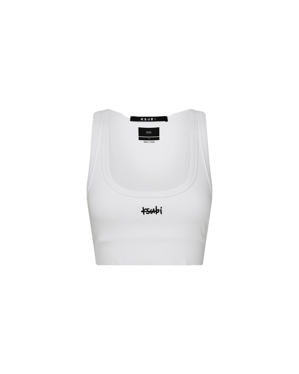 WOMENS 1999 ORIGIN CROPPED TANK WHITE FASHION TOPS