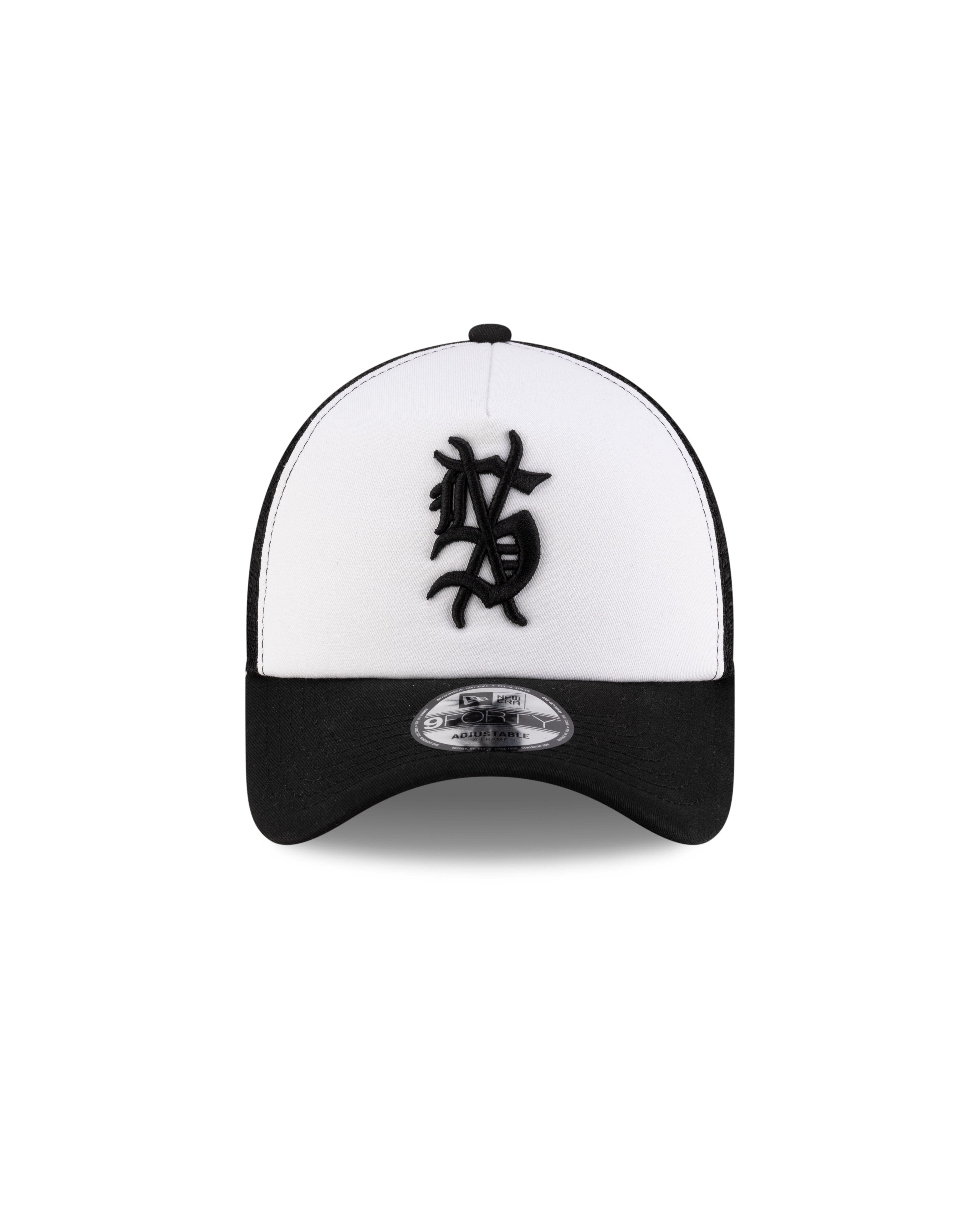 KSUBI X NEW ERA 9FORTY A-FRAME TRUCKER CAP BLACK/WHITE HEADWEAR