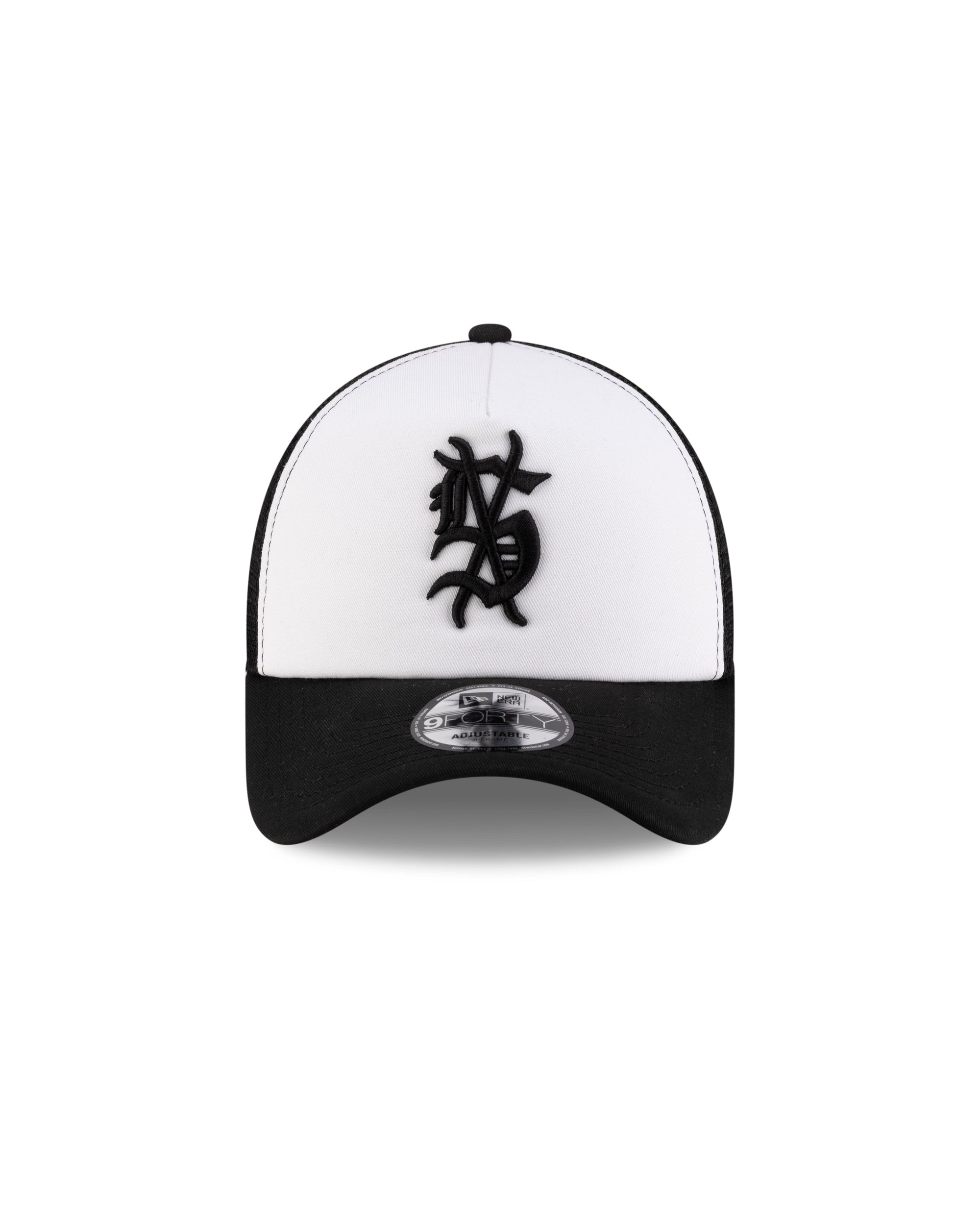  KSUBI X NEW ERA 9FORTY A-FRAME TRUCKER CAP BLACK/WHITE HEADWEAR