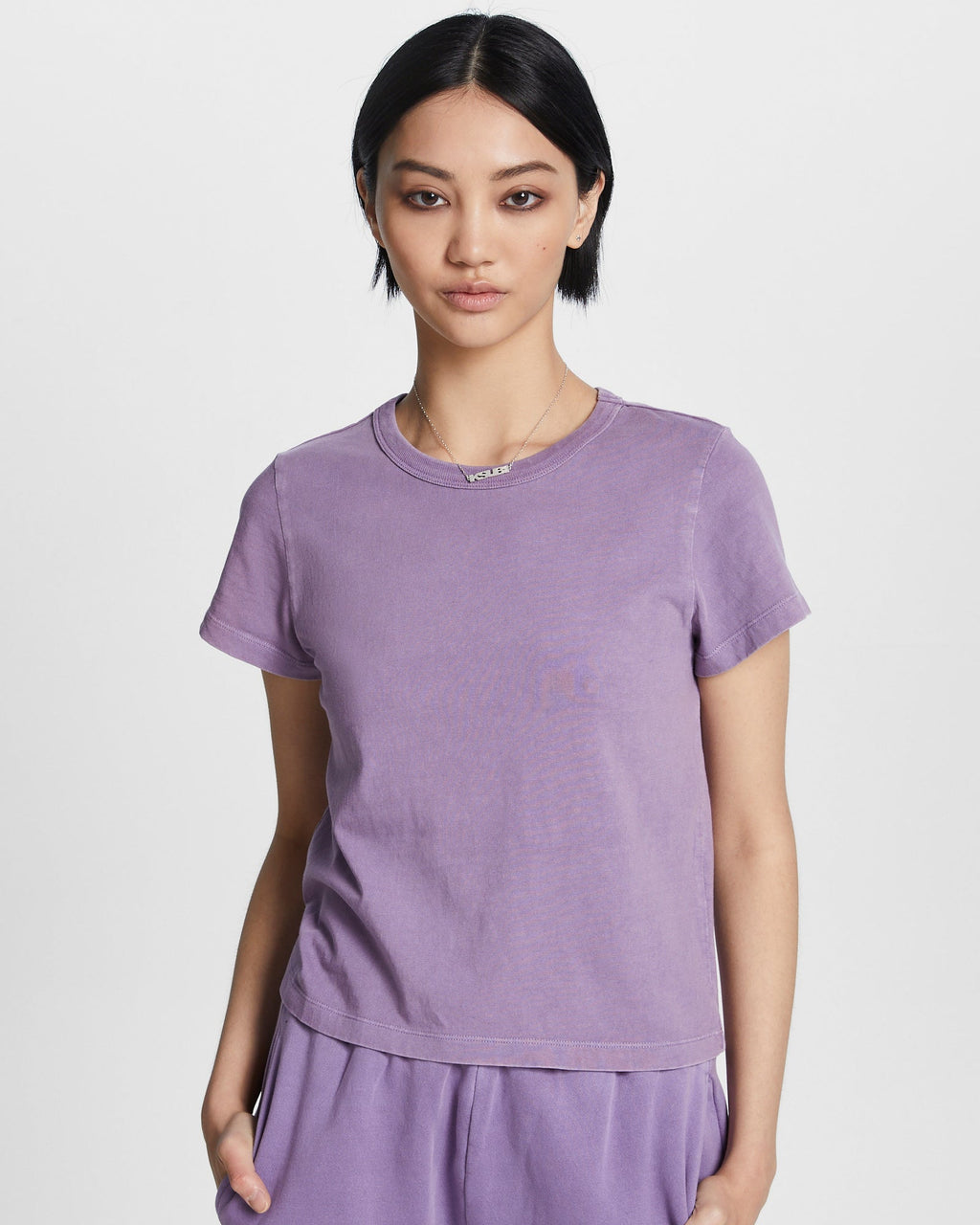 WOMENS 3 X 4 MINI TEE LILAC TEES