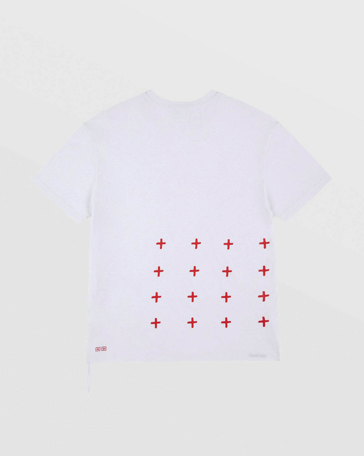 MENS 4X4 BIGGIE SS TEE WHITE/RED TEES
