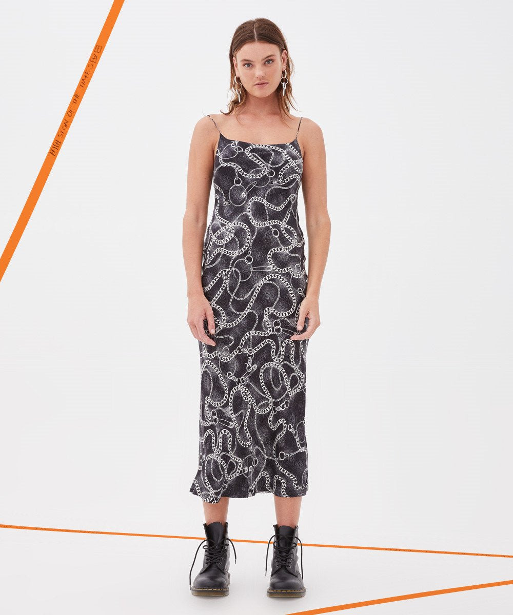 Womens Heavy Metal Dress Dresses - Black