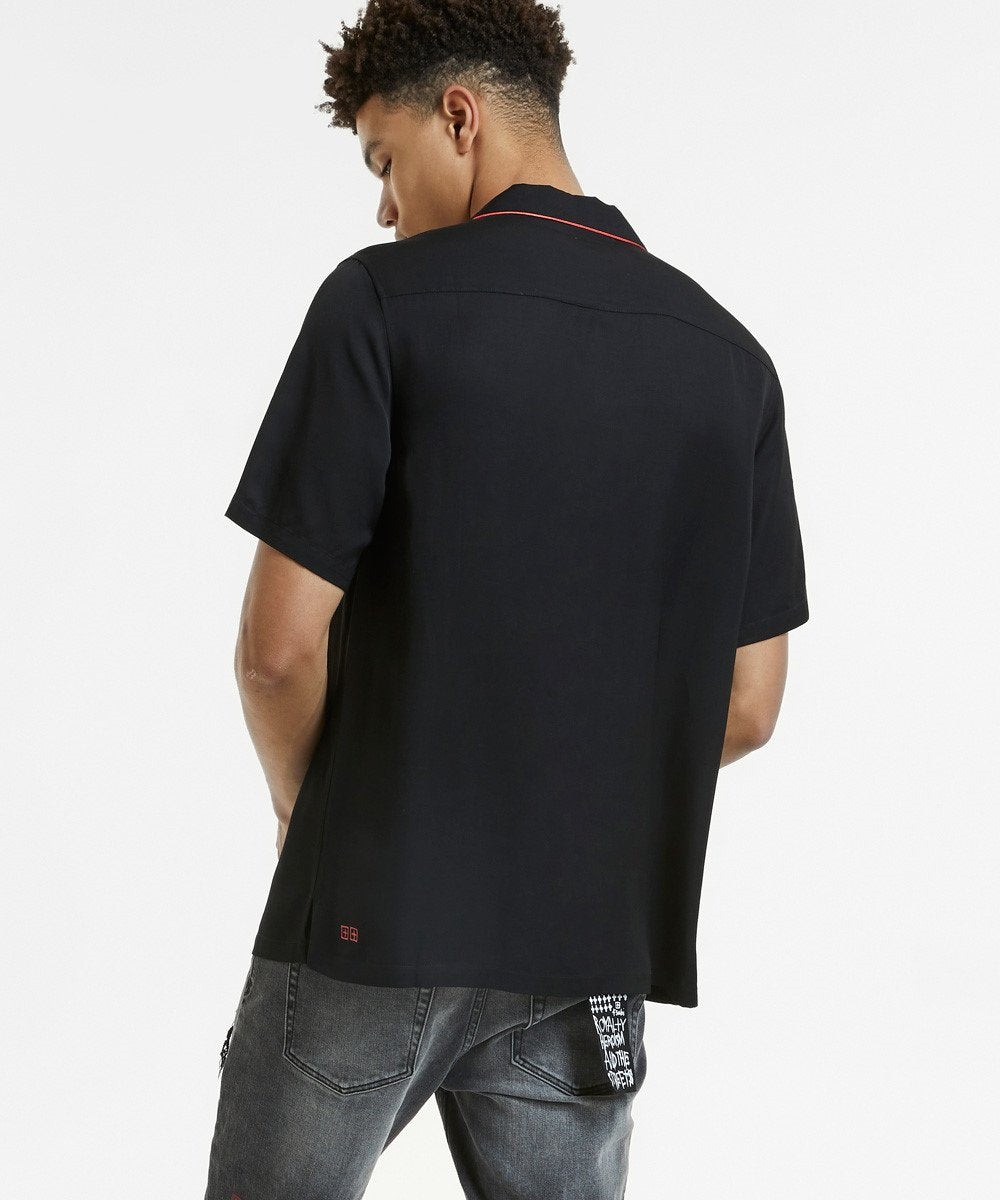 DOWNTOWN SS SHIRT BLACK RED