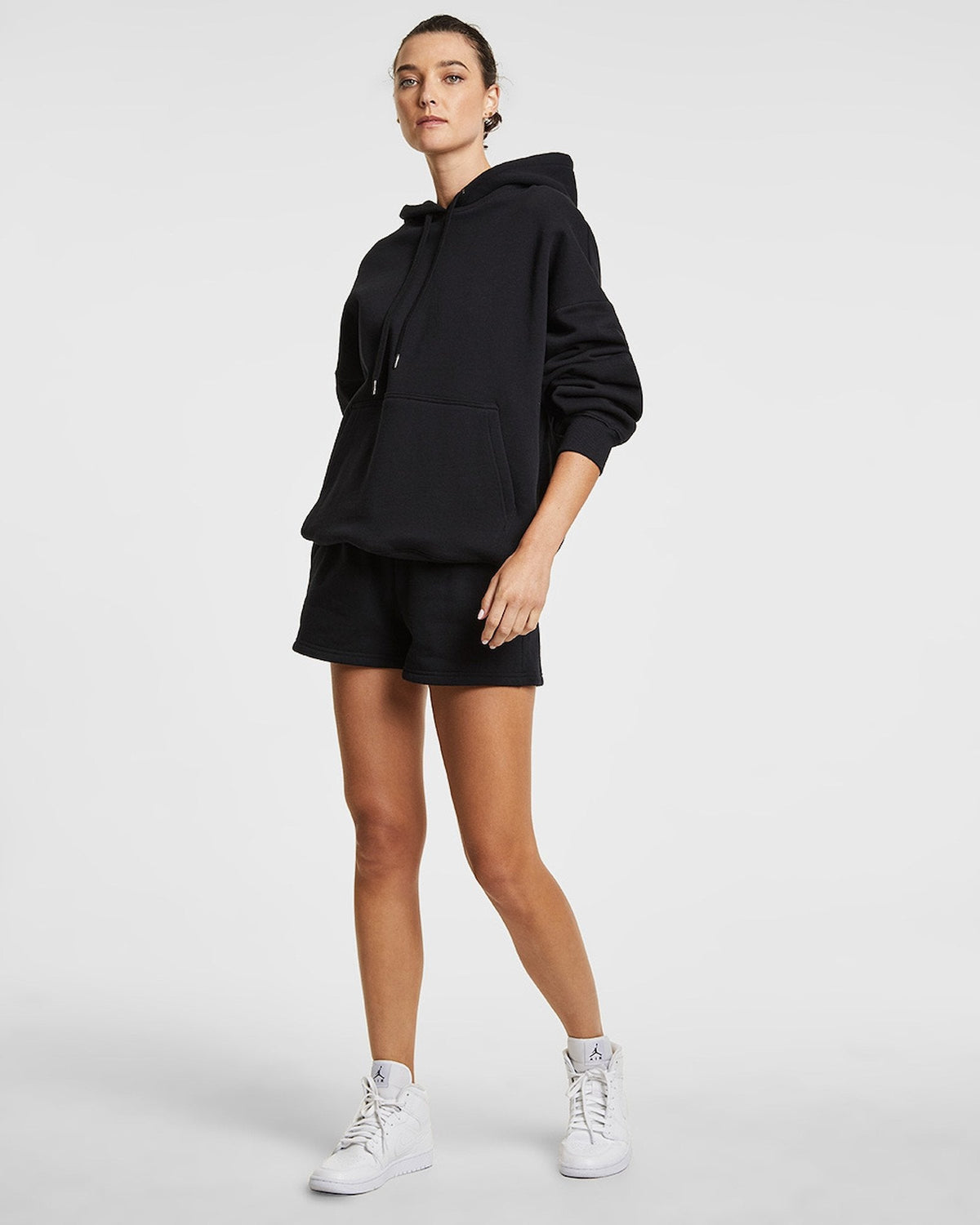 WOMENS 3 X 4 OH G HOODIE JET BLACK FLEECE