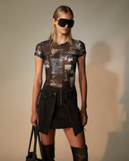 WOMENS DOUBLE SKIRT FALLEN SKIRTS