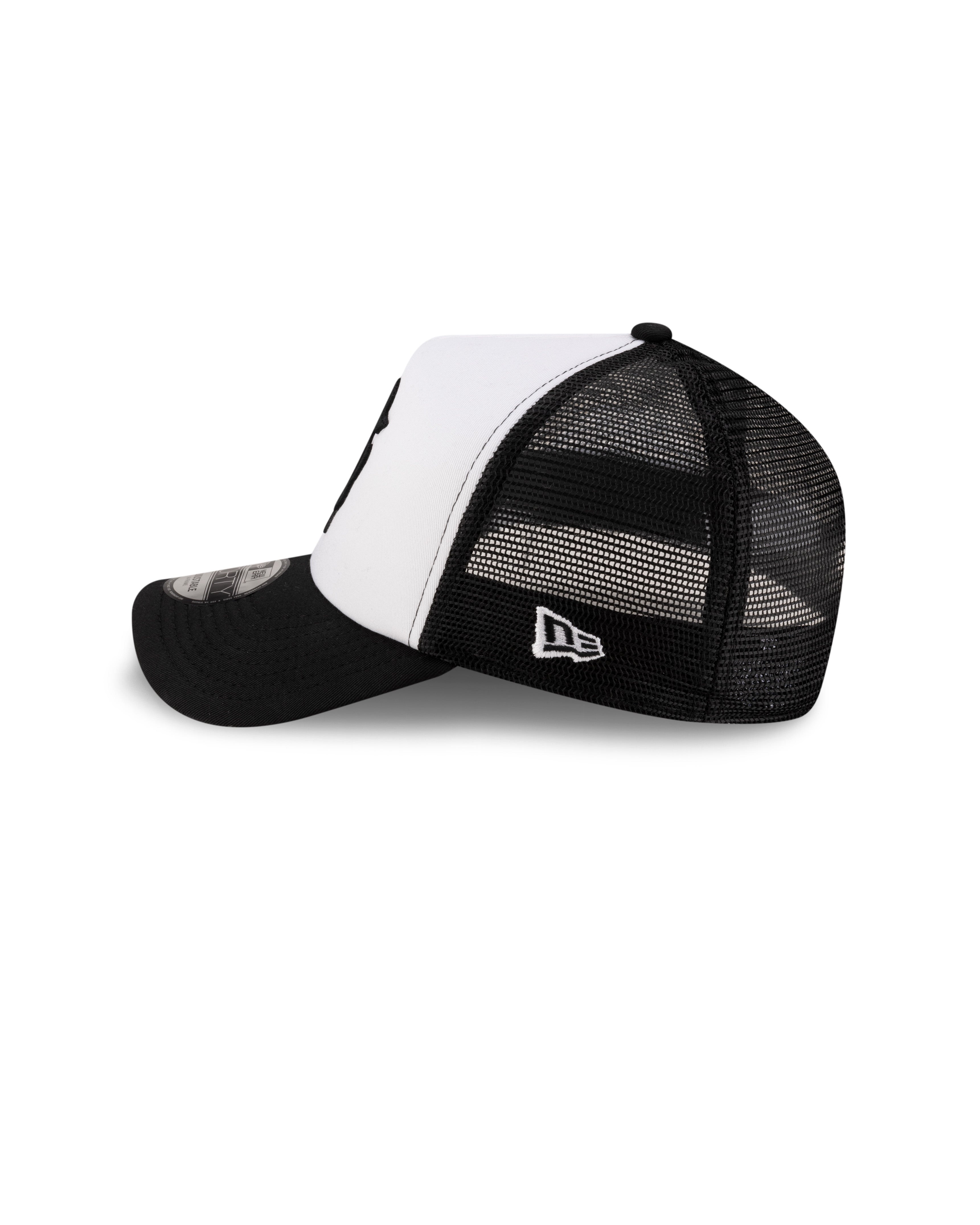 KSUBI X NEW ERA 9FORTY A-FRAME TRUCKER CAP BLACK/WHITE HEADWEAR