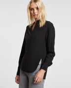 Womens Xzibit Shirt Black Relaxed Shirts - Black