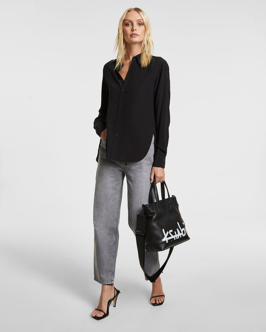 Womens Xzibit Shirt Black Relaxed Shirts - Black