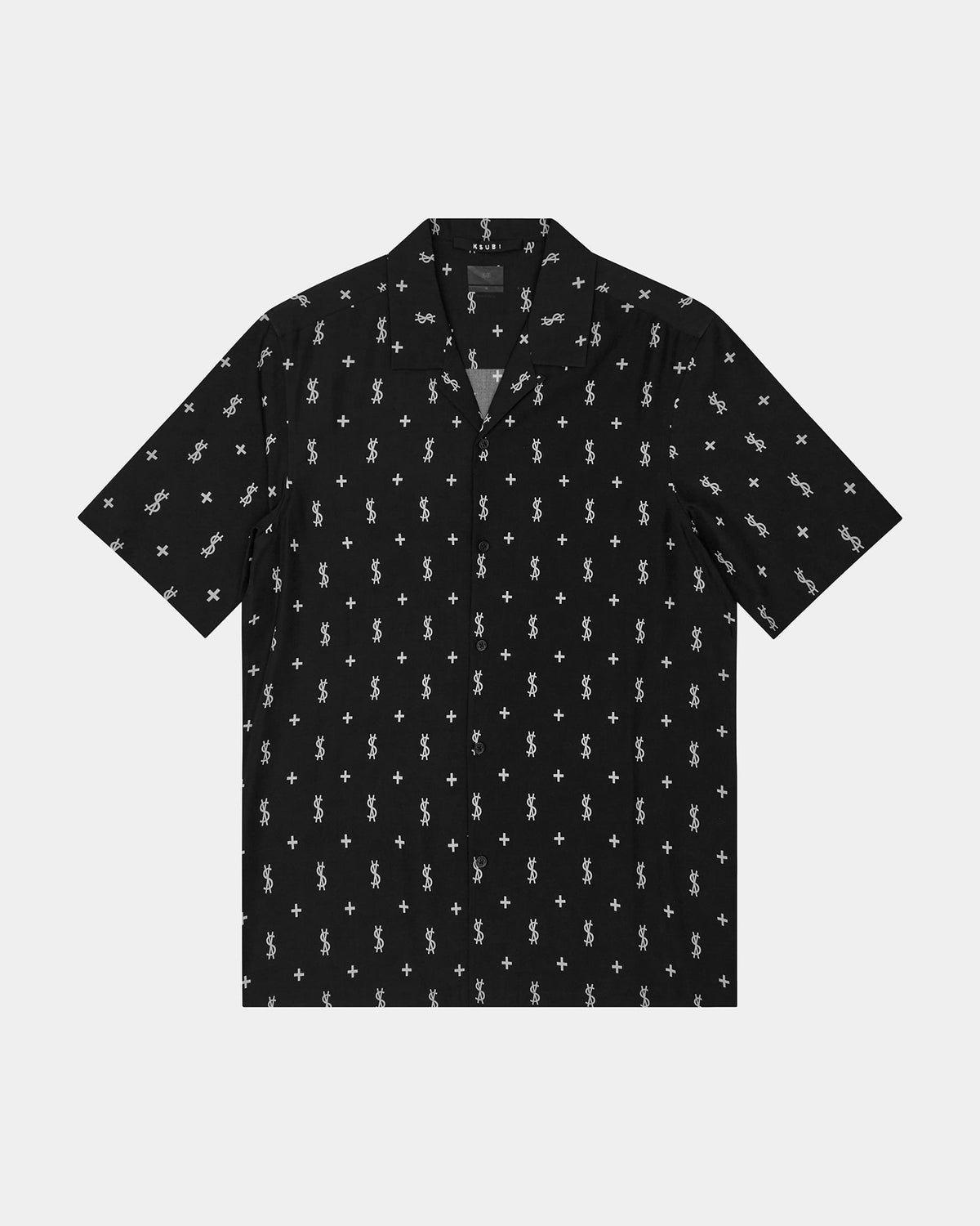 Mens Allstar Resort Ss Shirt Black Regular Shirts - Black