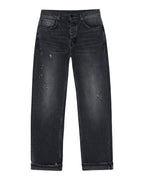 MENS ANTI K SELVEDGE CHICAGO BLACK DENIM JEANS