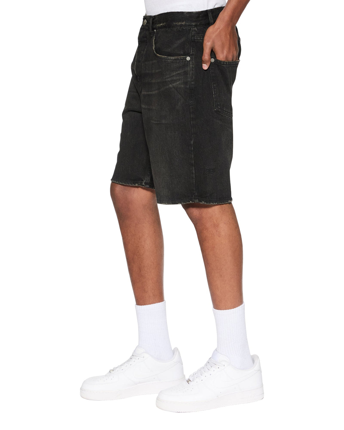 Mens Anti K Short Tarr Relaxed Walkshorts - Black