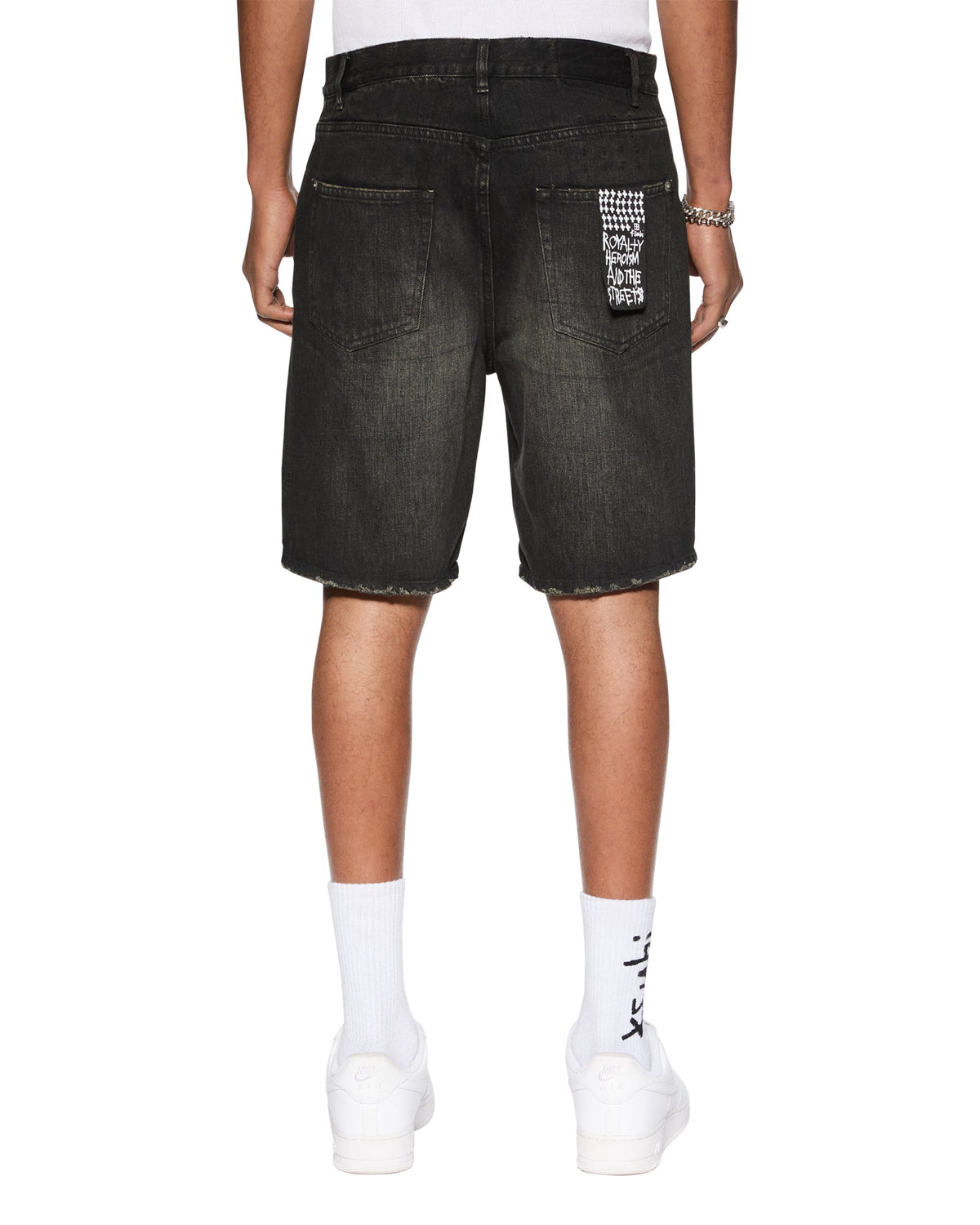 Mens Anti K Short Tarr Relaxed Walkshorts - Black