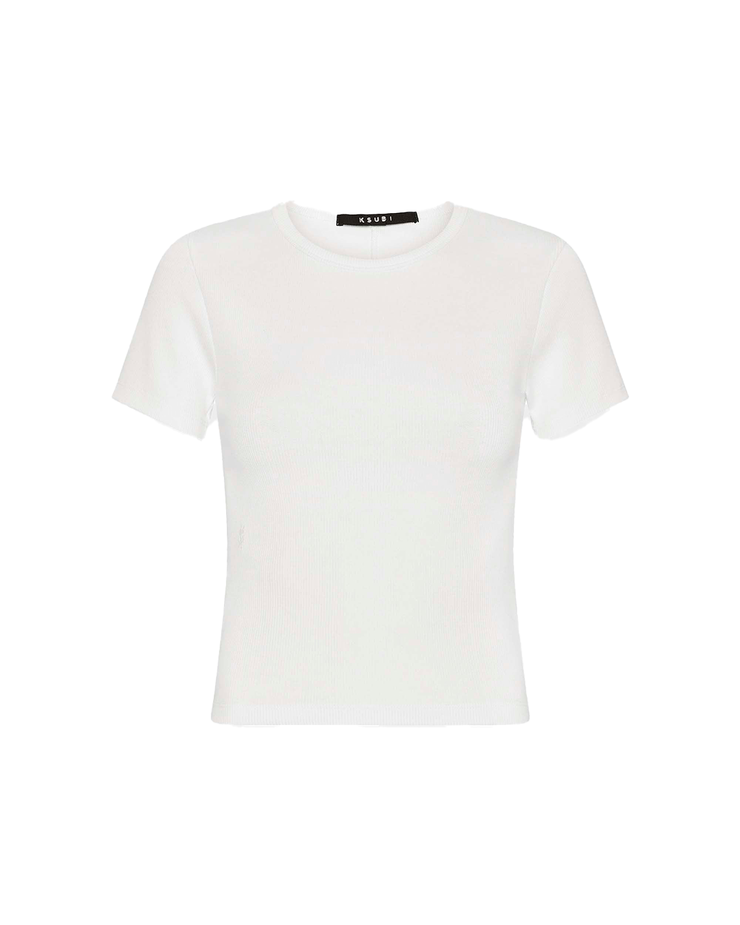 WOMENS  ARISE SS TEE WHITE FITTED TEES