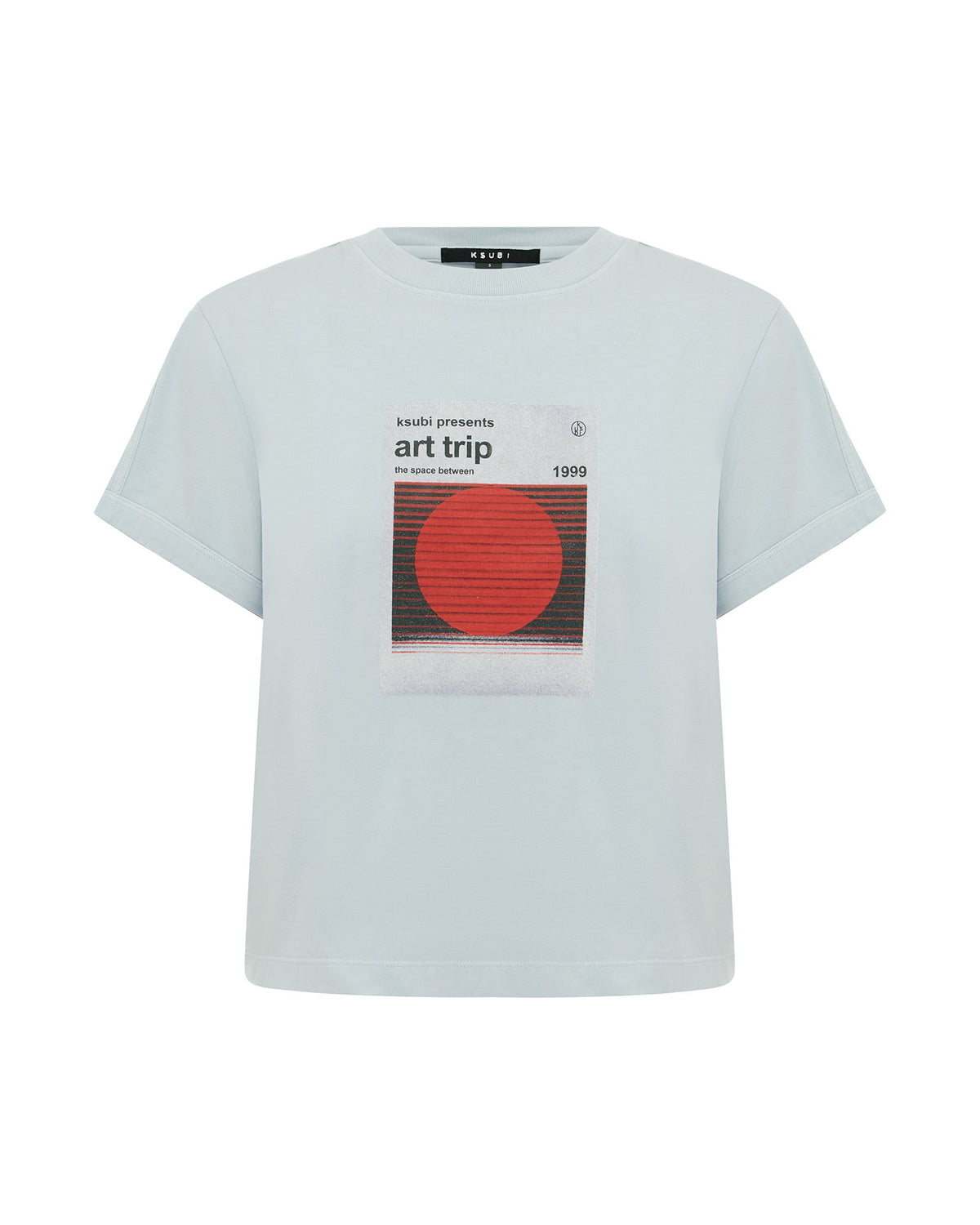 ART TRIP SHRUNKEN CUT OUT TEE ICE MIST