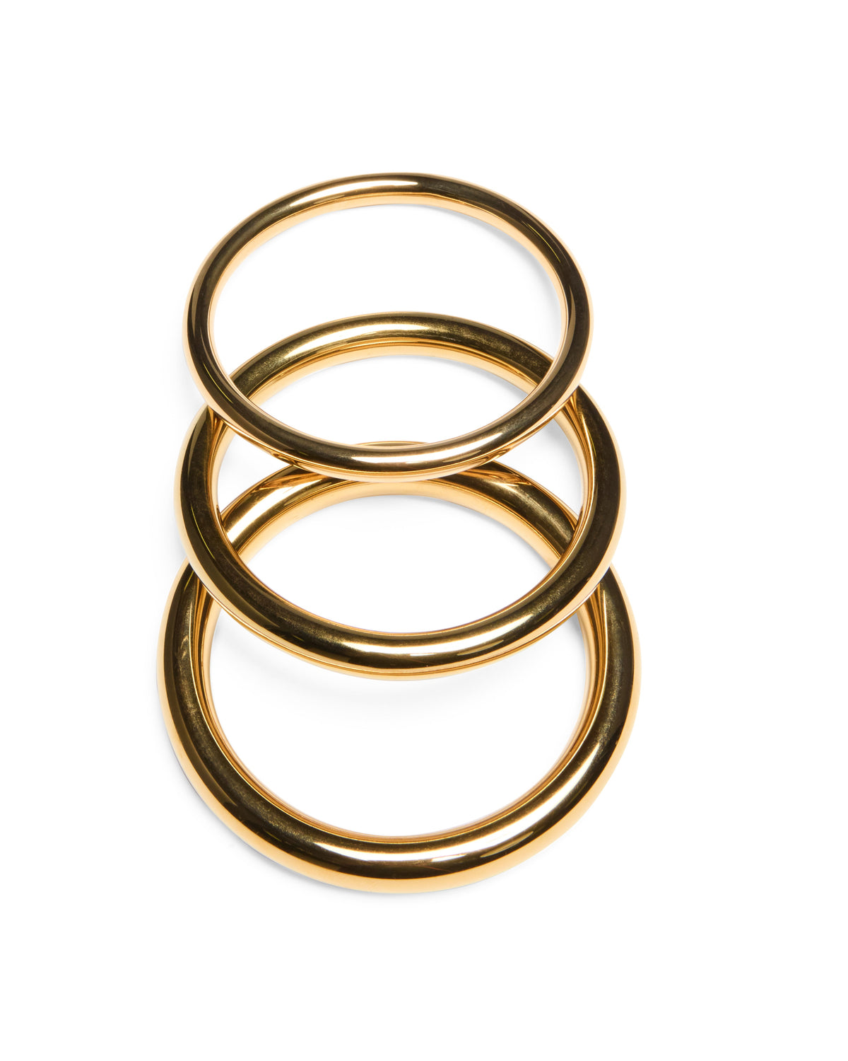 Stakked Bangle Set Gold Jewellery - Gold
