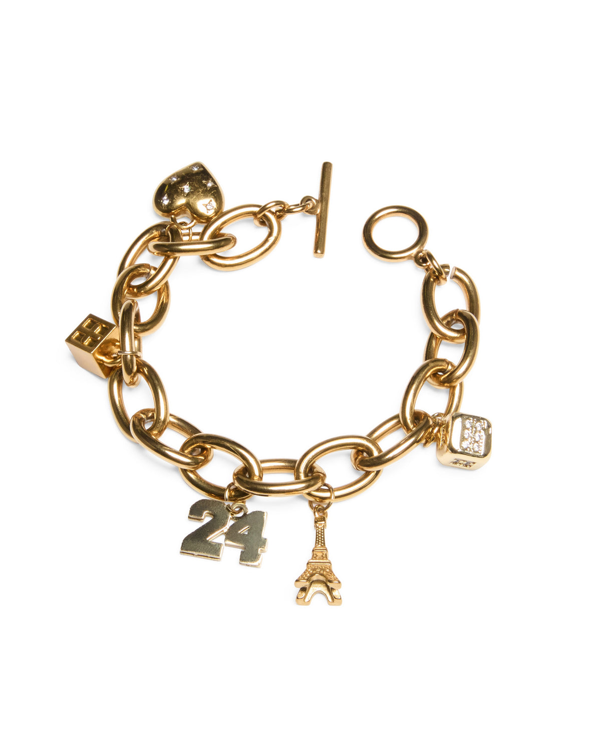 Lucky Charm Bracelet Gold Jewellery - Gold