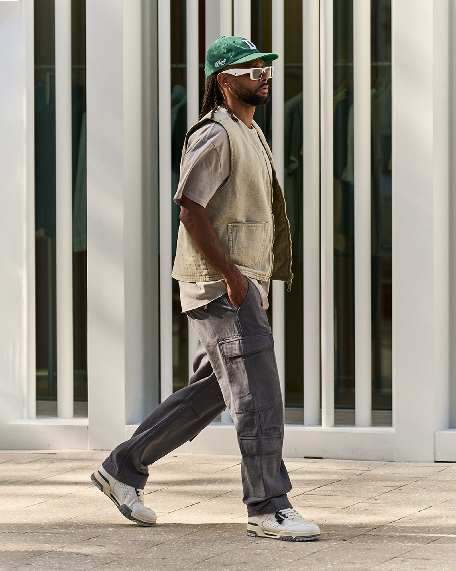 MENS ALL HANDS CARGO PANT WASHED BLACK PANTS