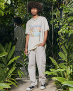 Mens Paradise Biggie Ss Tee Dusty Desert Oversized Tees - Tan