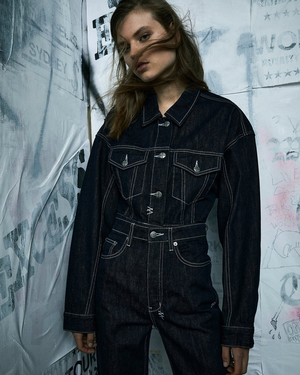 Womens Brooklyn Jean Zenith Straight Denim Jeans - Denim