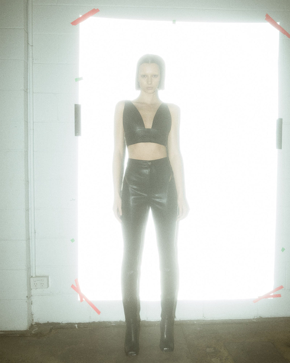 Womens Klub Pant Kut Out Black Skinny Pants - Black
