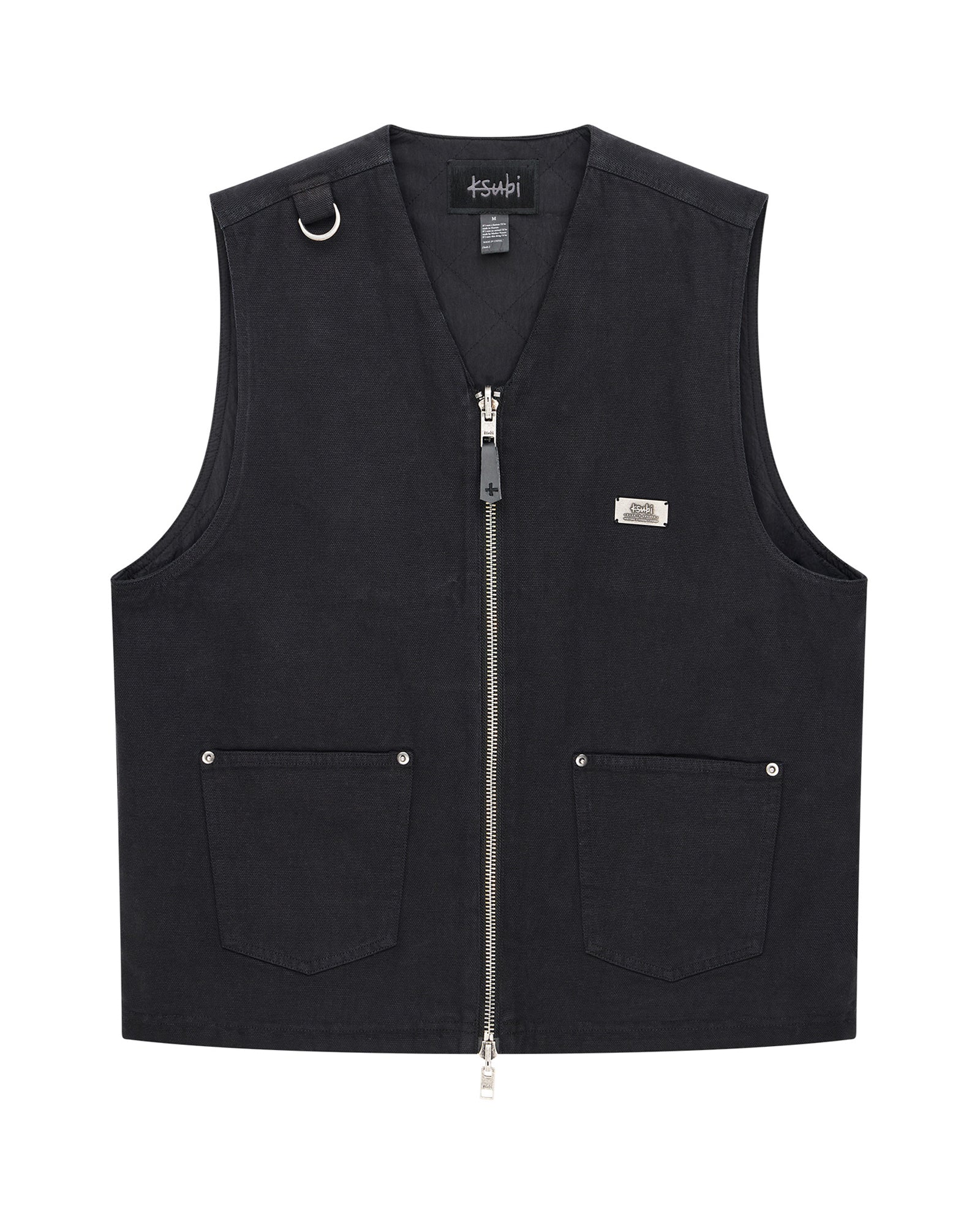 MENS  BATTLER VEST BLACK RELAXED FASHION TOPS