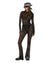 WOMENS  ADELE LS BODYSUIT BLACK LACE FITTED FASHION TOPS