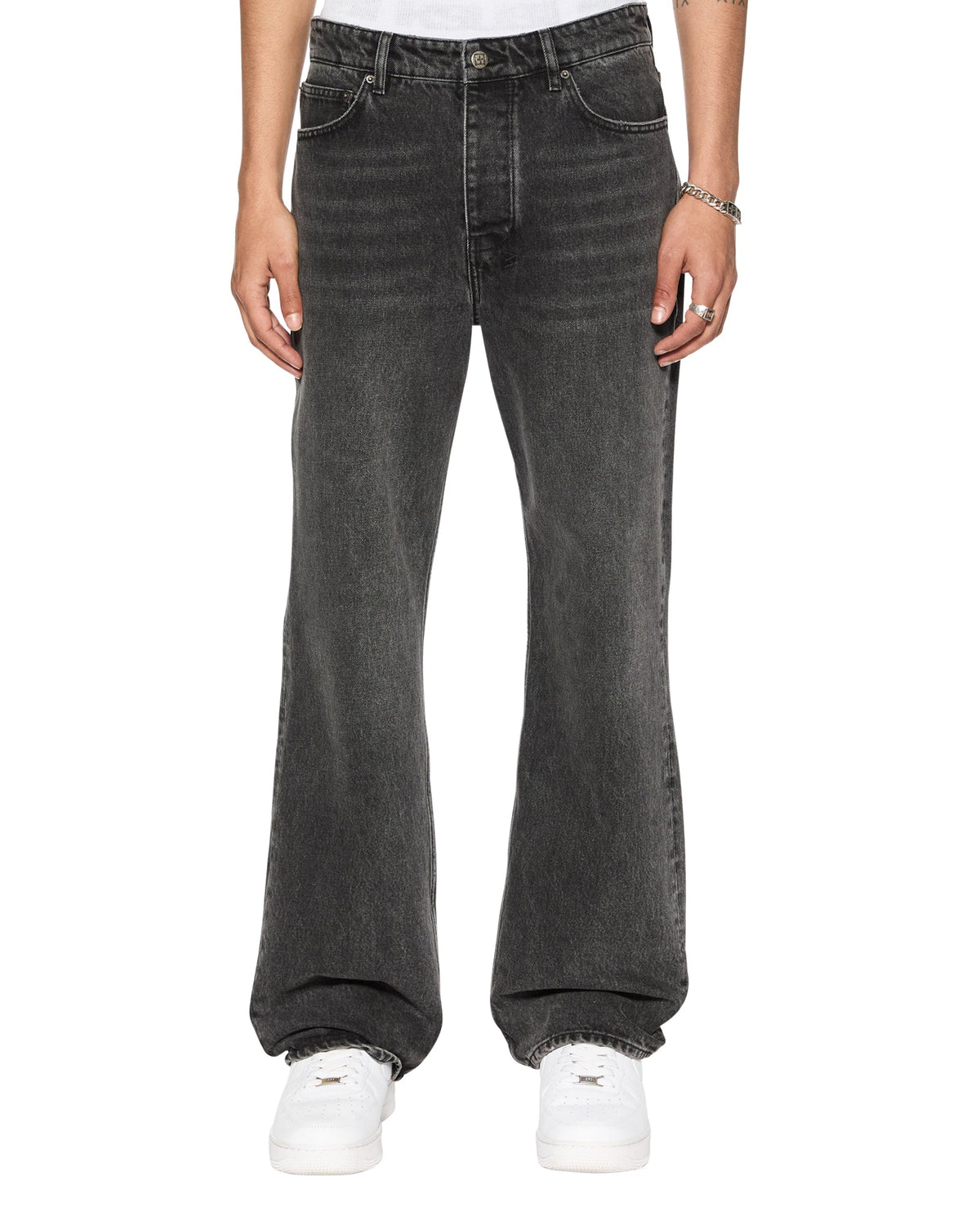 Mens Bronko Blakk Rokk Bootcut Denim Jeans | Ksubi ++