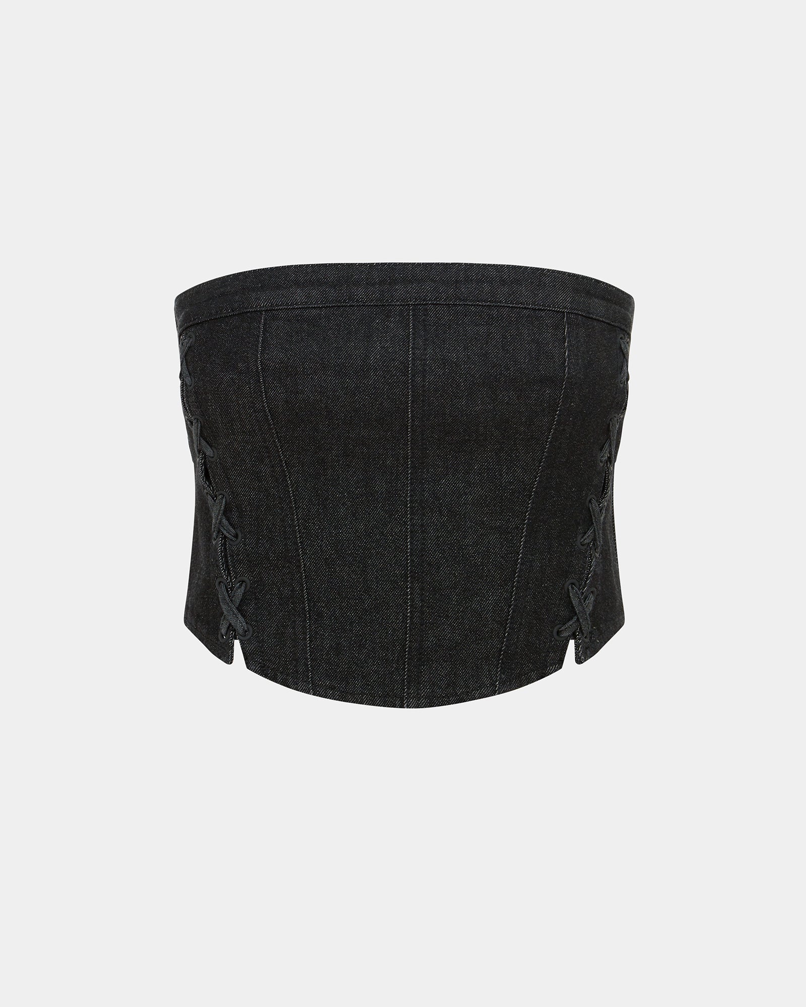 WOMENS BUSTIER EBONY LACED FASHION TOPS