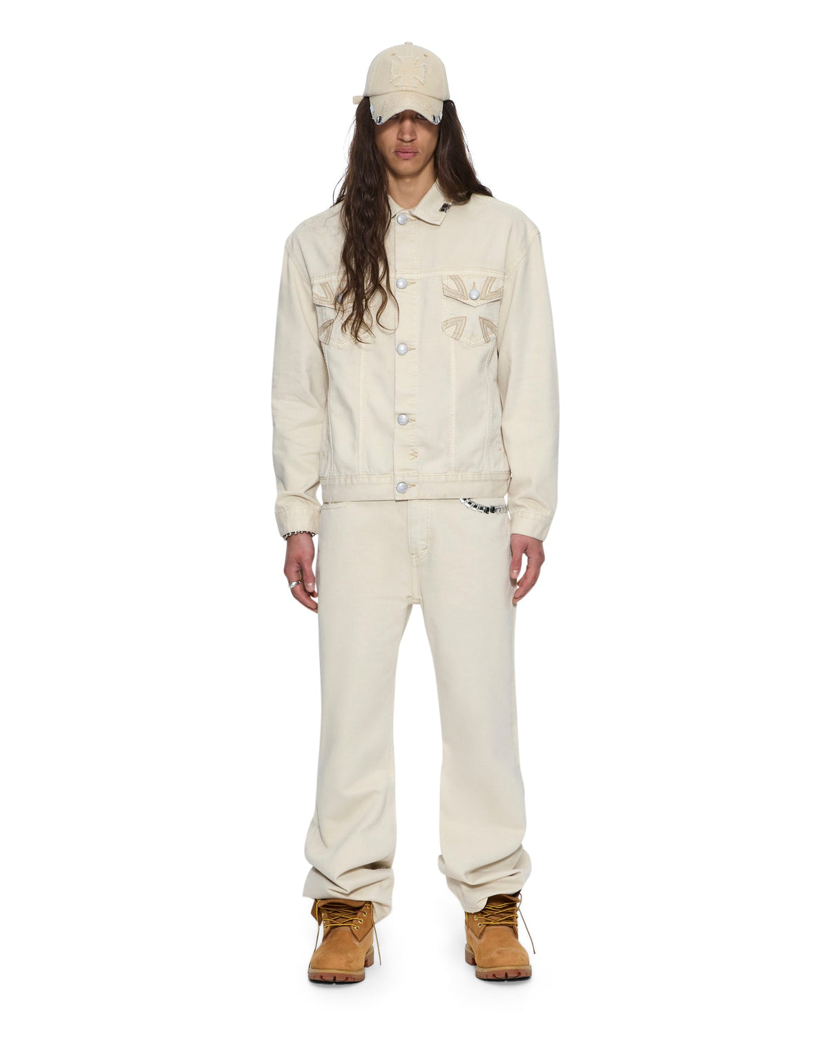 MENS KSUBI X ALICE HOLLYWOOD OH G JACKET IVORY JACKETS