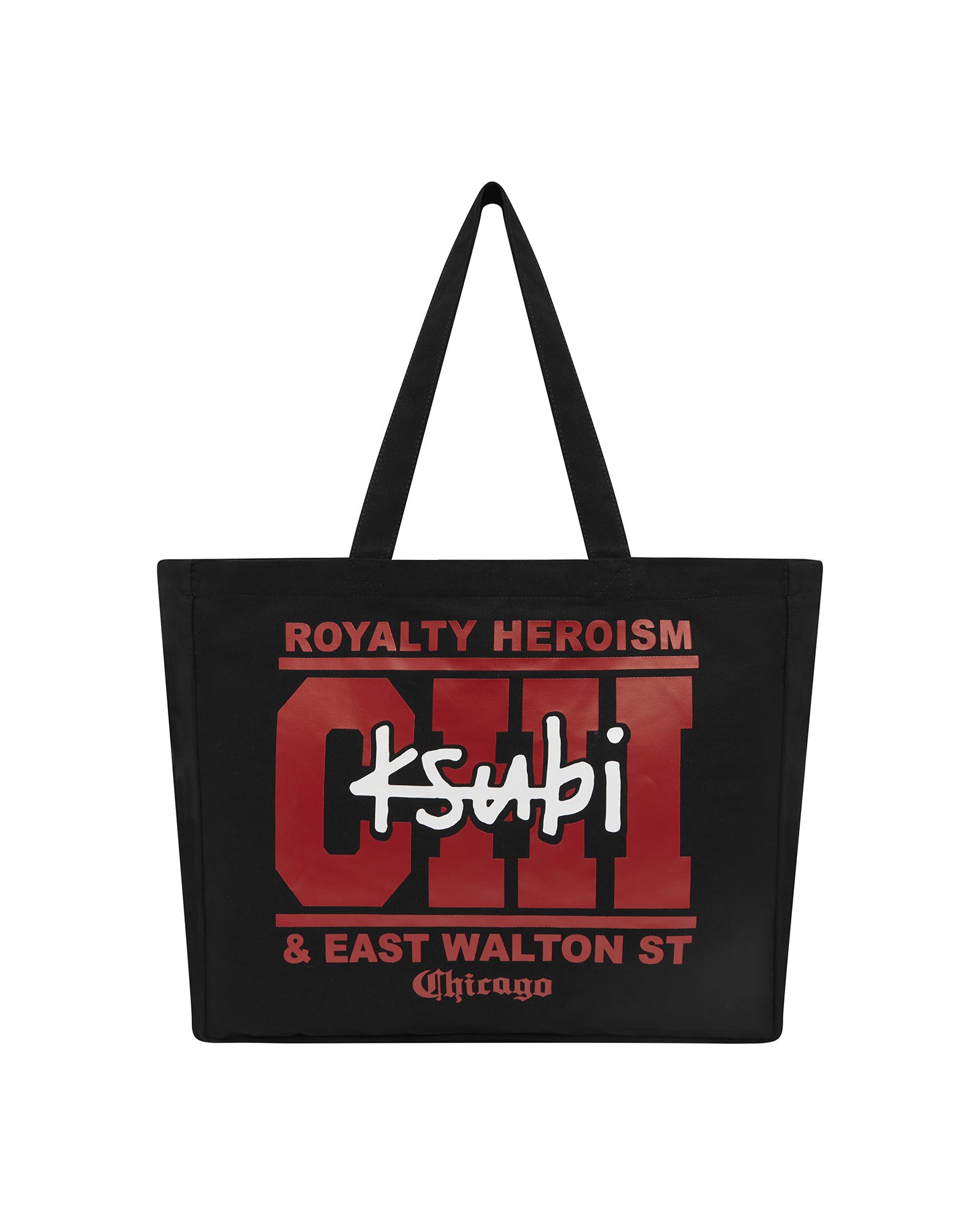  CHICAGO AND THE STREETS TOTE BLACK BAGS