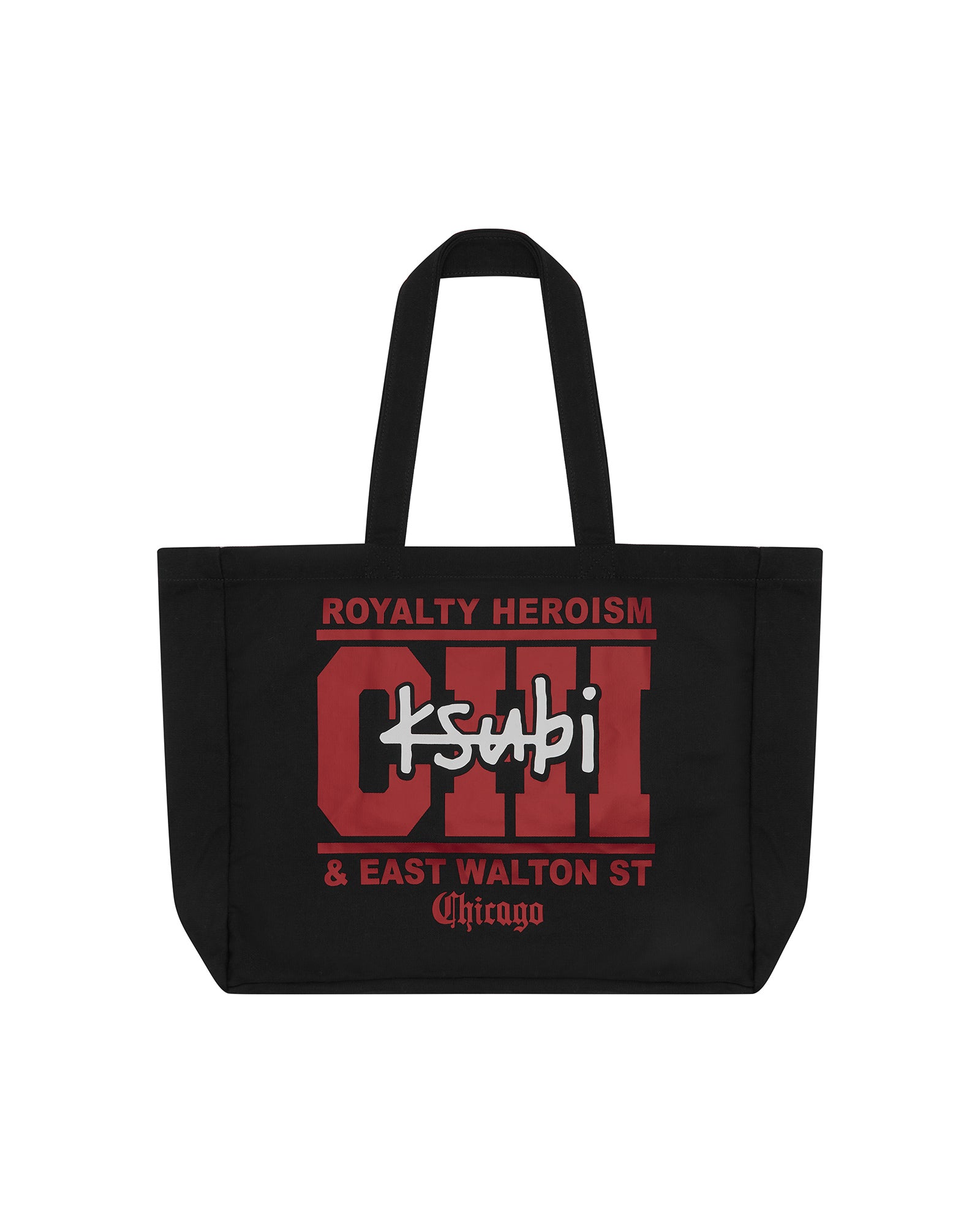  CHICAGO AND THE STREETS TOTE BLACK BAGS