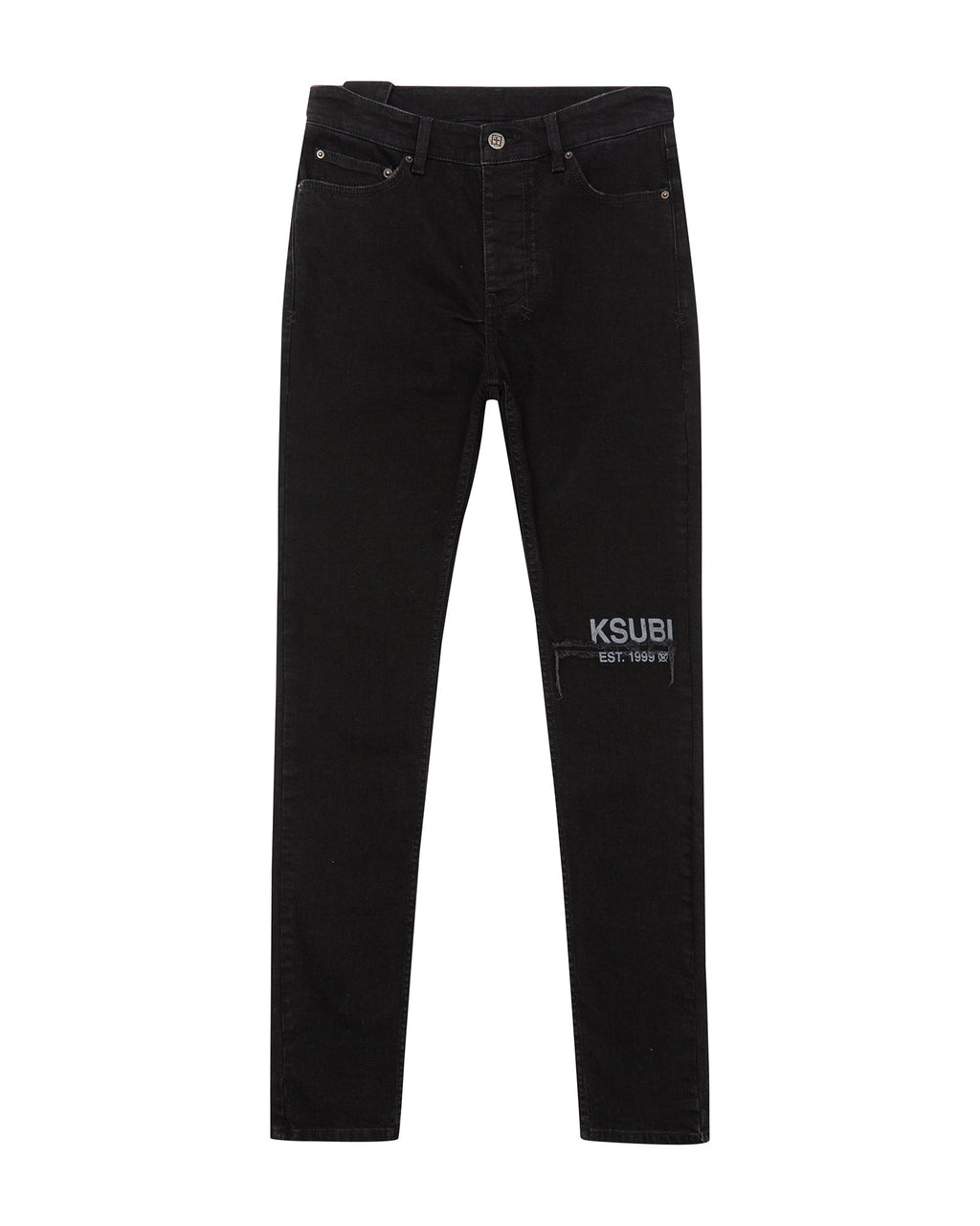 Mens Chitch Laid Black Est Slim Denim Jeans - Black