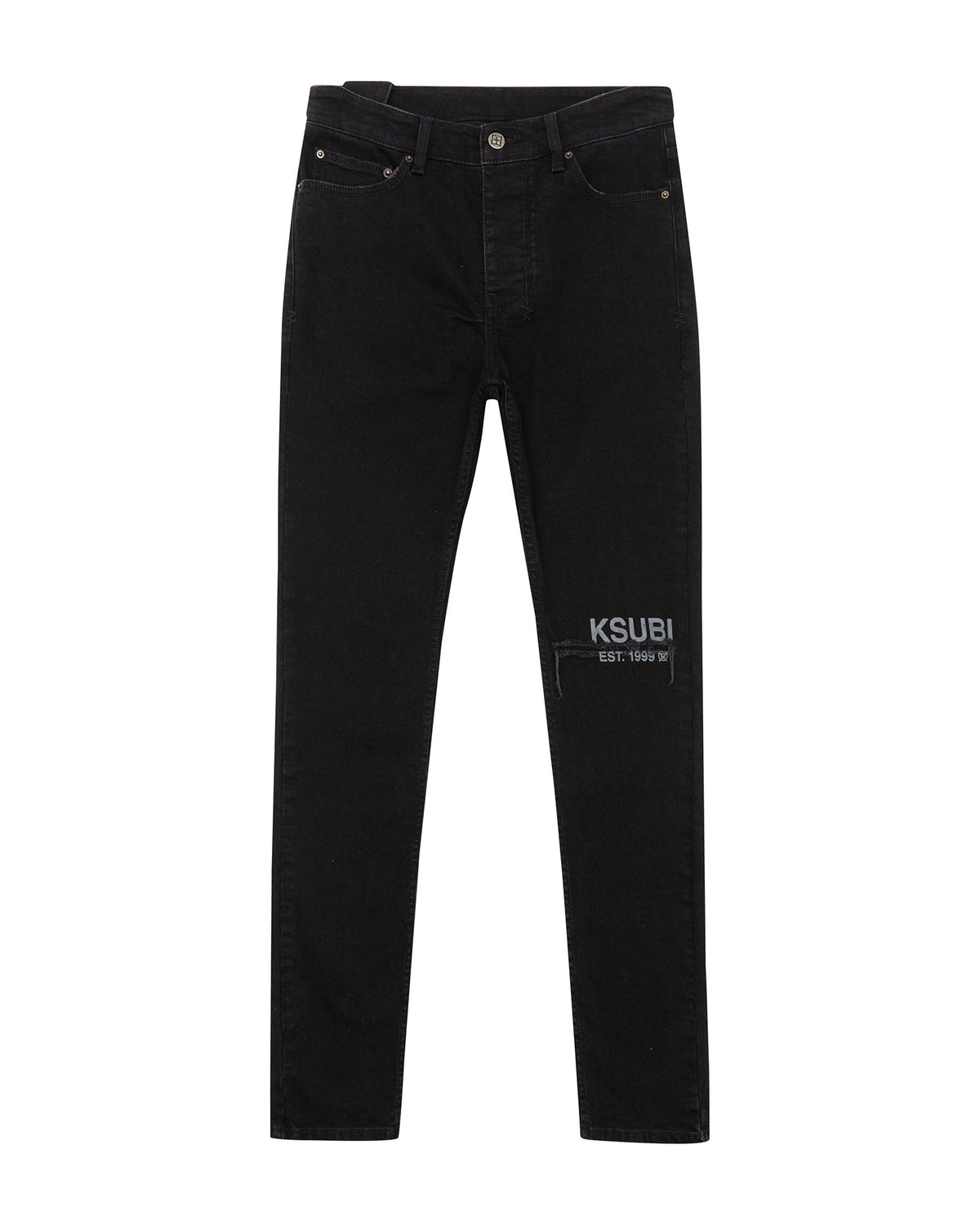 Mens Chitch Laid Black Est Slim Denim Jeans - Black