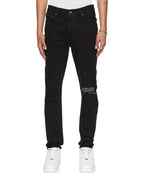 Mens Chitch Laid Black Est Slim Denim Jeans - Black