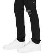 Mens Chitch Laid Black Est Slim Denim Jeans - Black