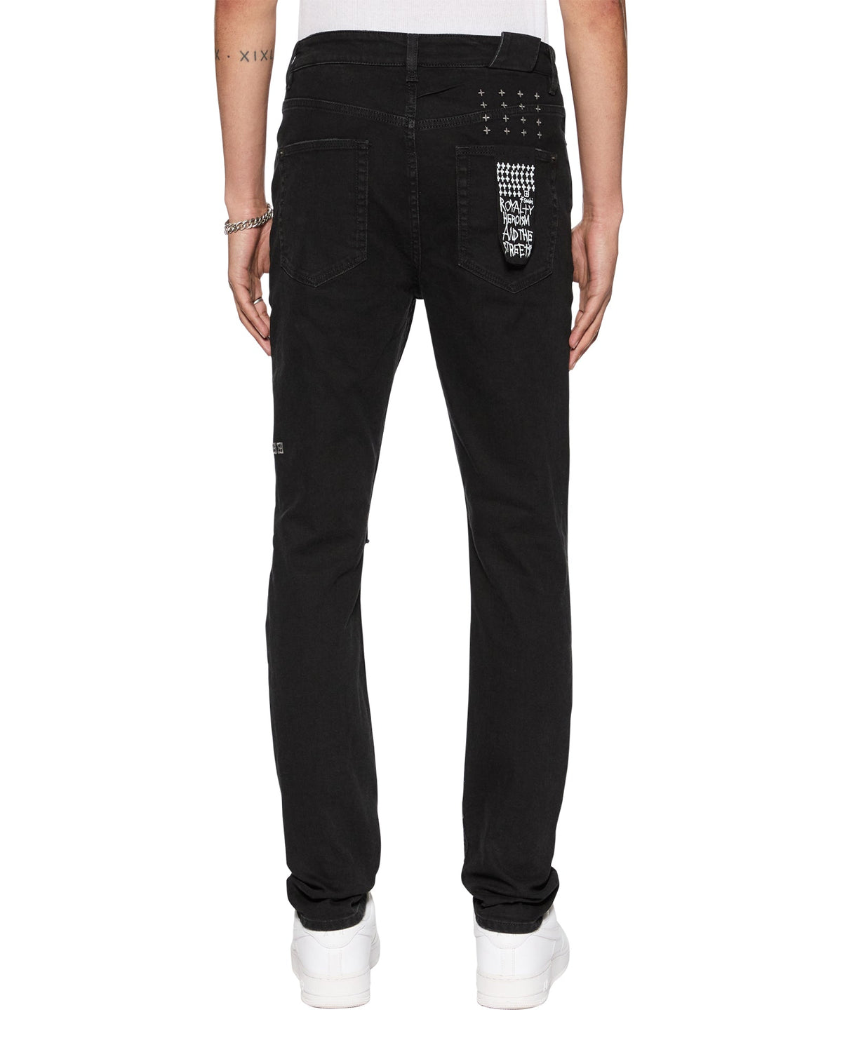 Mens Chitch Laid Black Est Slim Denim Jeans - Black