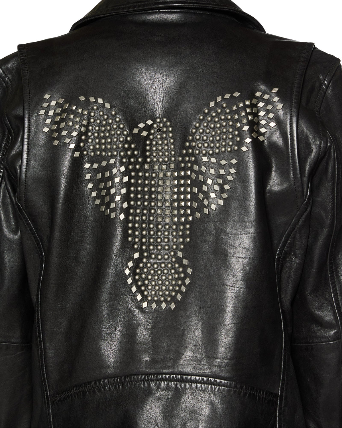 EAGLE LEATHER JACKET BLACK