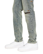 Mens Chitch Stage Dive Caged Slim Denim Jeans - Denim