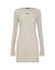 WOMENS  CRAWFORD LS MINI DRESS TAUPE FITTED DRESSES