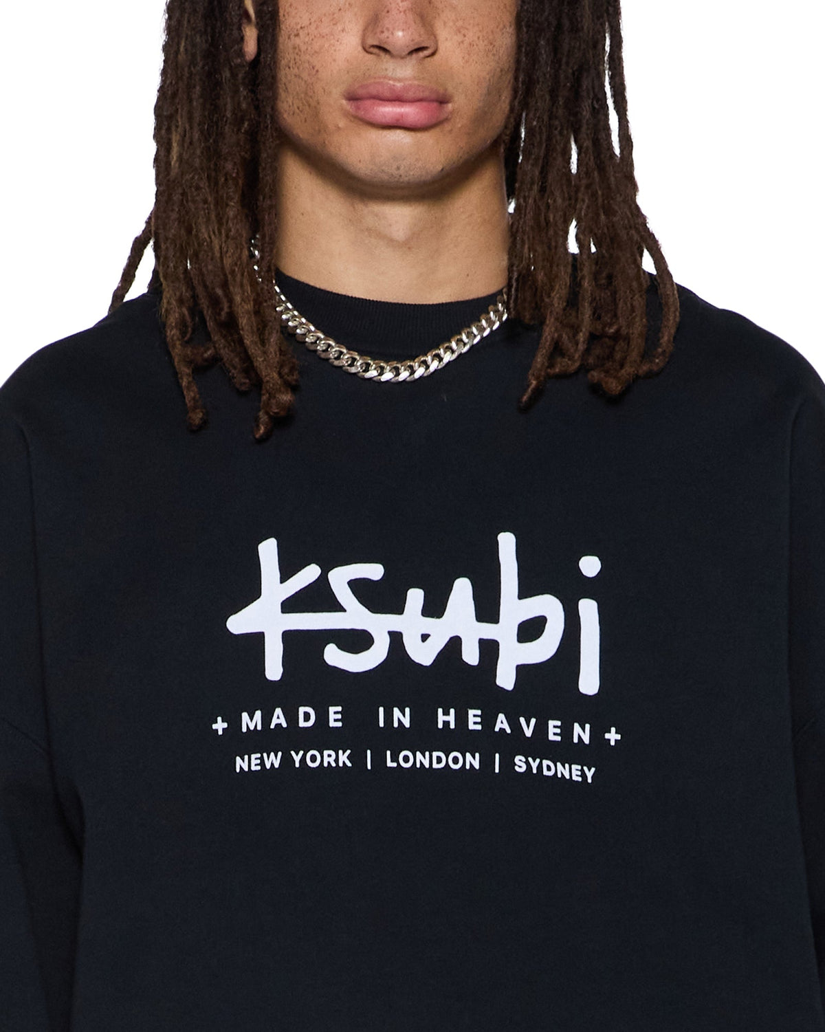 PLATED EKCESS CREWNECK JET BLACK
