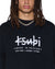 MENS  PLATED EKCESS CREWNECK JET BLACK OVERSIZED FLEECE
