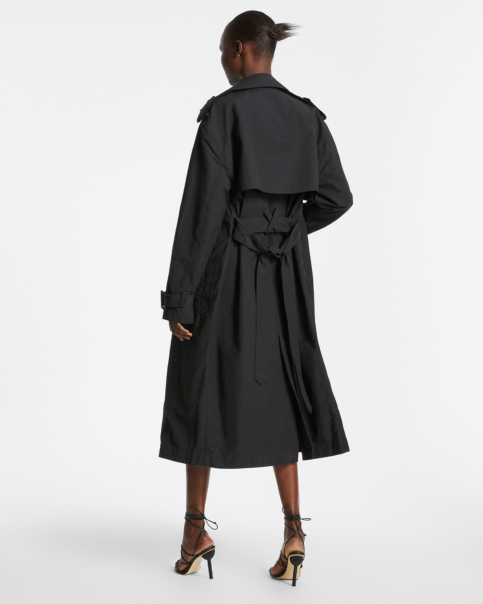 CYPHER TRENCH COAT BLACK