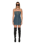 Womens Avenue Dress Sandstorm Fitted Dresses - Denim