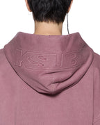 MENS INTRUDER EKCESS ZIP HOOD PLUM FLEECE