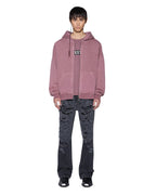 MENS INTRUDER EKCESS ZIP HOOD PLUM FLEECE